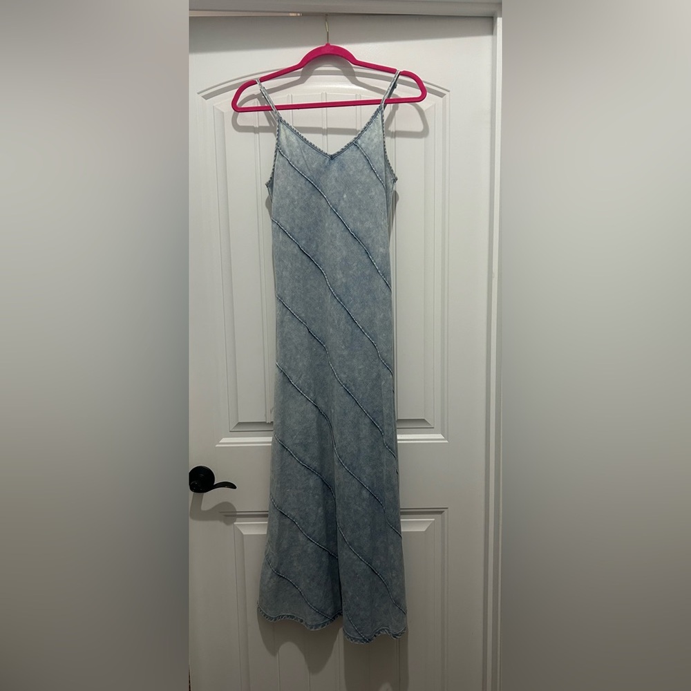 Mustard Seed Denim Maxi Dress
